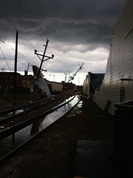 Storm skies